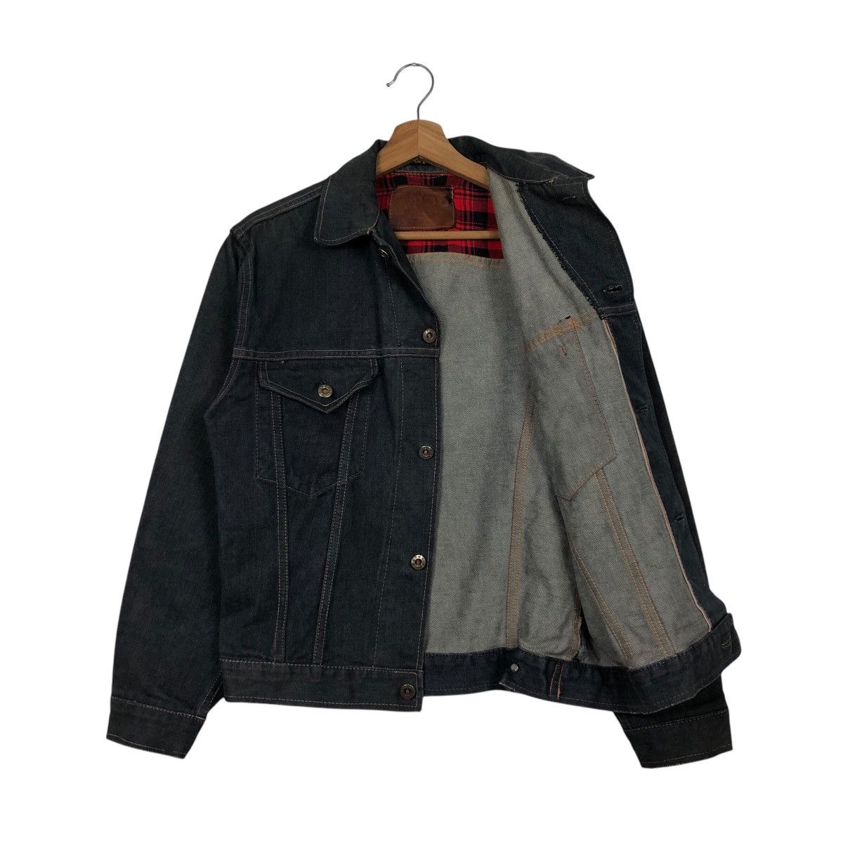 Japanese Brand 📌Vintage Biker Denim Jacket Trucker Tar Dush Issey Miyake Size US M / EU 48-50 / 2 - 12 Thumbnail