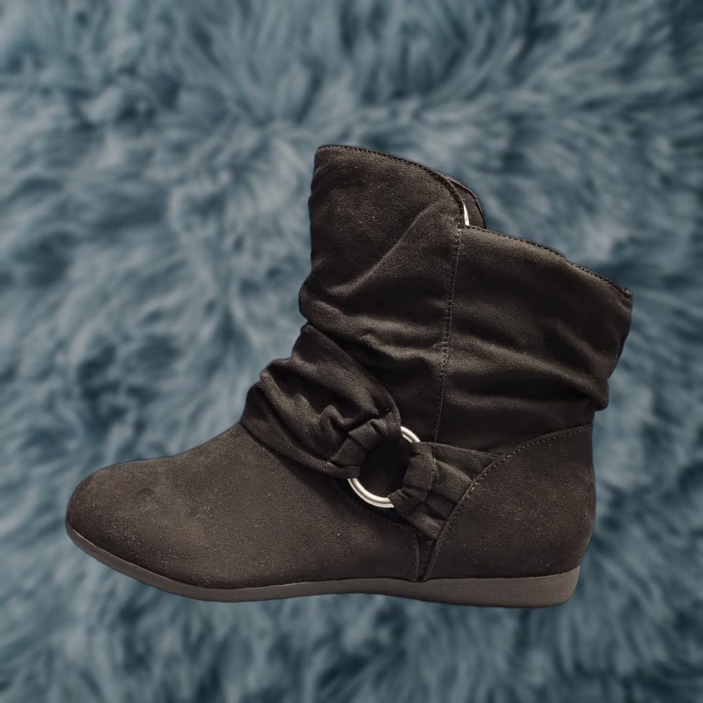 Vintage Cloudwalkers Serena Ankle Boots Womens Size 9.5W Black Classic Pull On 205086 Boots Womens Size 9.5W Black Size US 10 / IT 40 - 1 Thumbnail