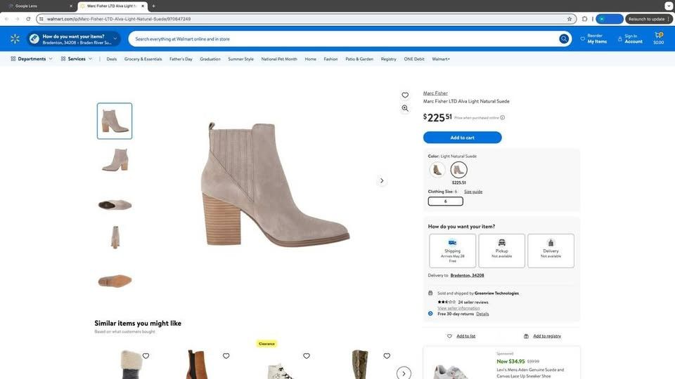 Marc Fisher Marc Fisher LTD Alva size 10 M ($225.00 at Walmart y price Size US 10 / IT 40 - 2 Thumbnail
