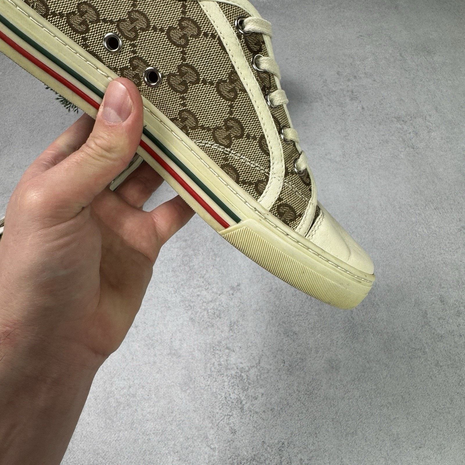 Gucci Gucci Cloth Trainers Canvas GG Monogram Men Size 40 US 7 Size US 7 / IT 37 - 18 Thumbnail
