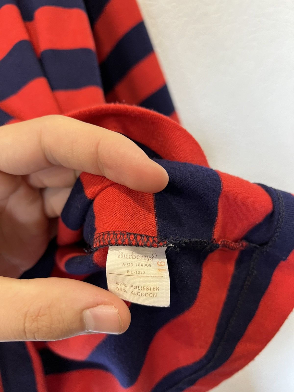 Burberry Vintage 90’s Burberrys Red Striped Sweater Size US S / EU 44-46 / 1 - 6 Thumbnail