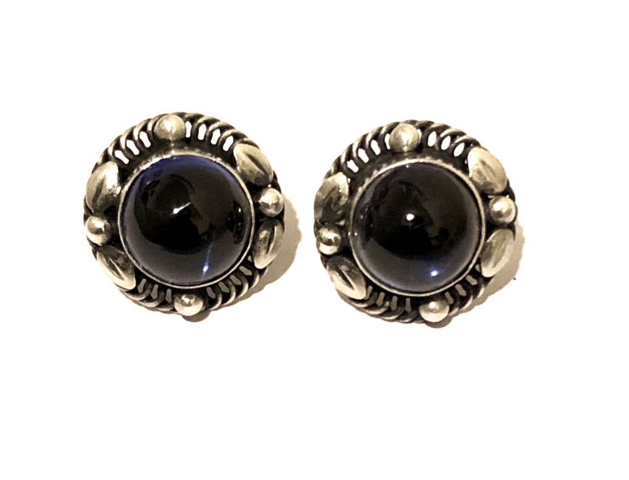 Georg Jensen Georg Jensen No.39B Sapphire adapted Piercing Earrings Size ONE SIZE - 1 Thumbnail