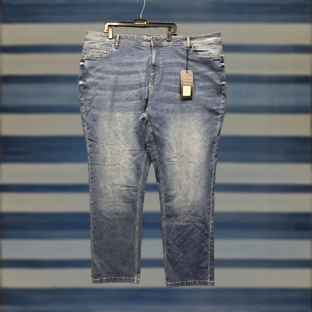 Denime nyc the perfect jean Athletic Fit Stream Blue Medium Wash Jeans 48x34 Mens Regular Blue Nike? Size US 32 / EU 48 - 1 Thumbnail