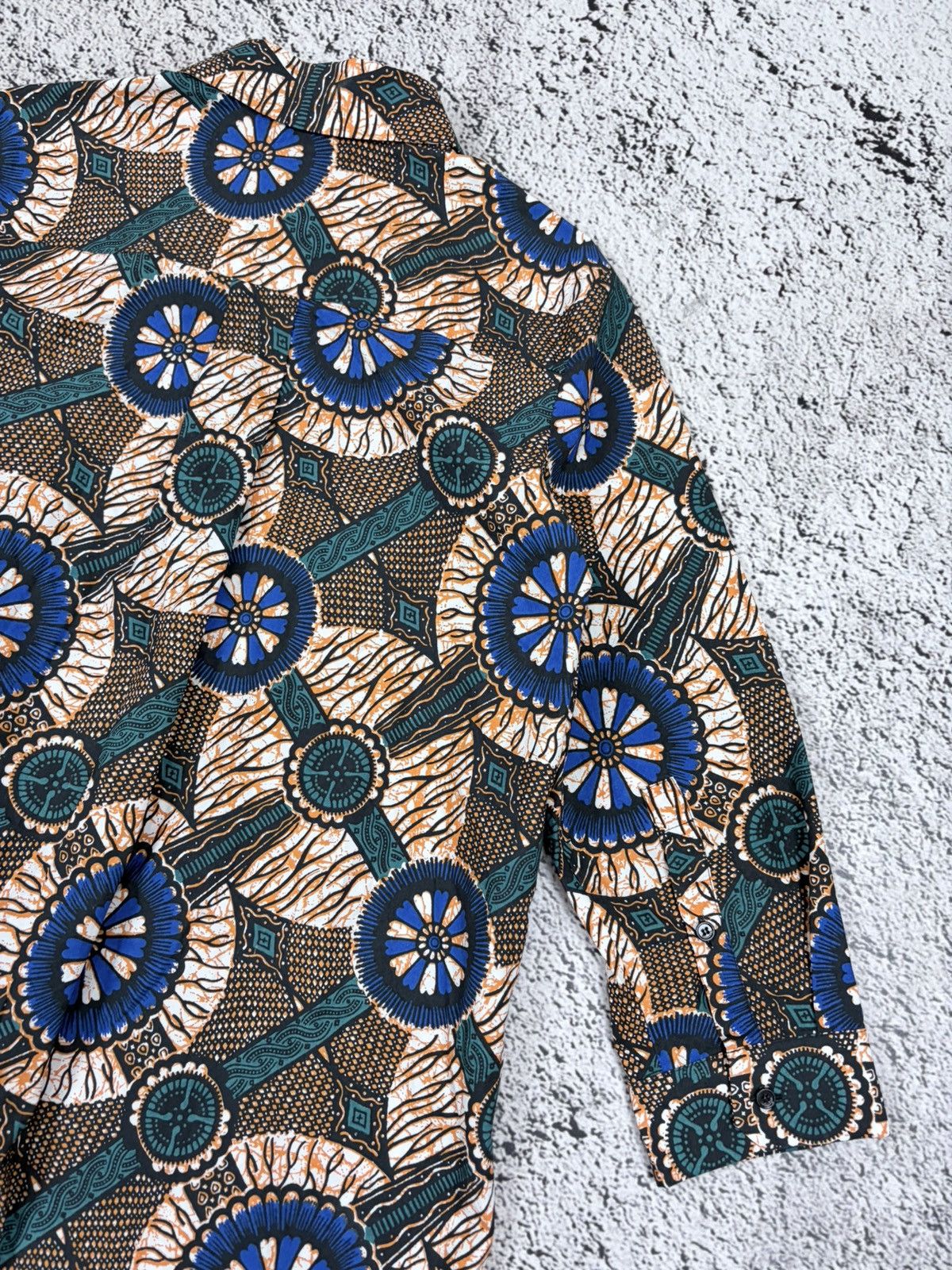 Max Mara Weekend Max Mara 100% Cotton Printed Shirt Dress US 4 Size XS / US 0-2 / IT 36-38 - 8 Thumbnail