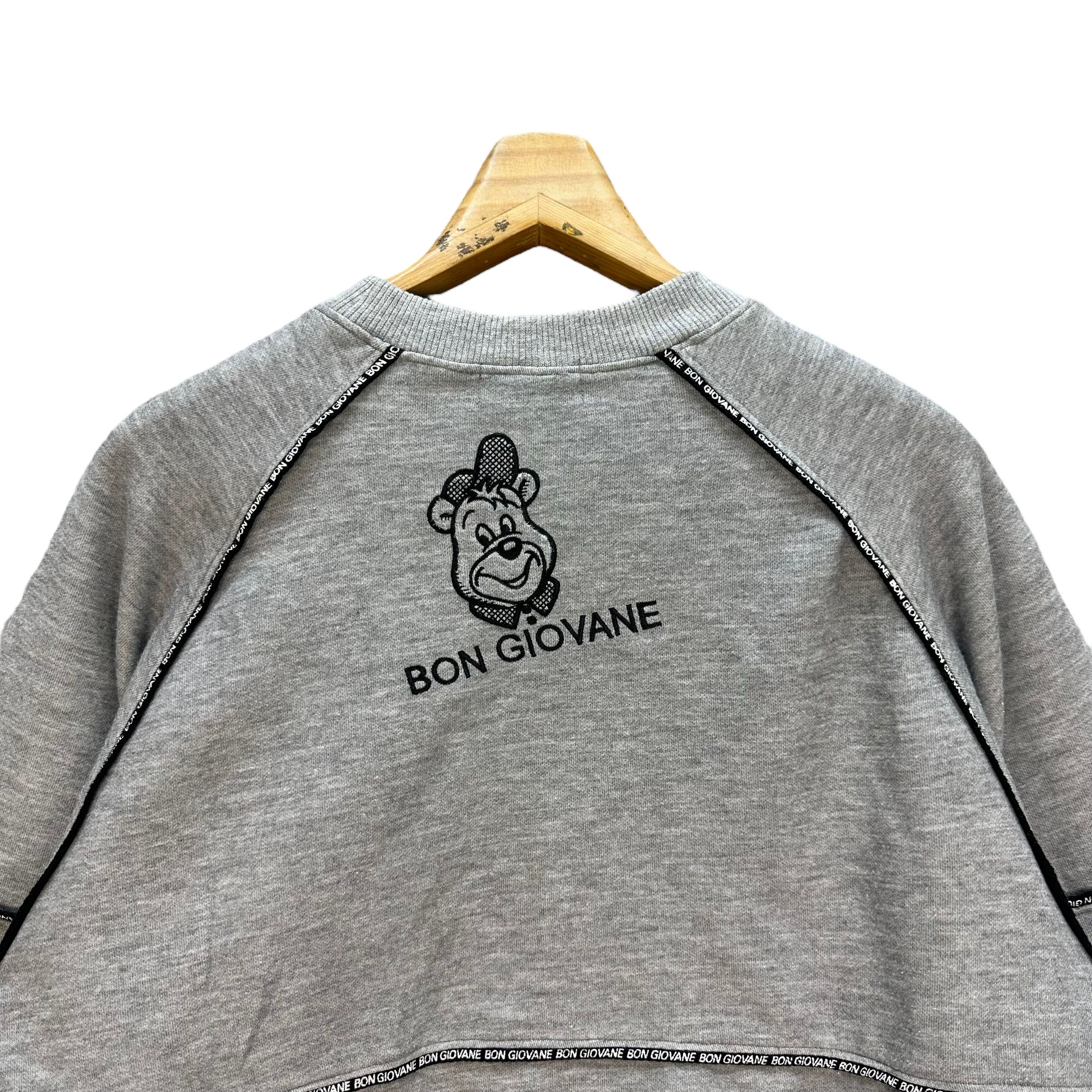 Japanese Brand BON GIOVANE BIG LOGO SWEATSHIRTS #7889-188 Size US M / EU 48-50 / 2 - 9 Thumbnail