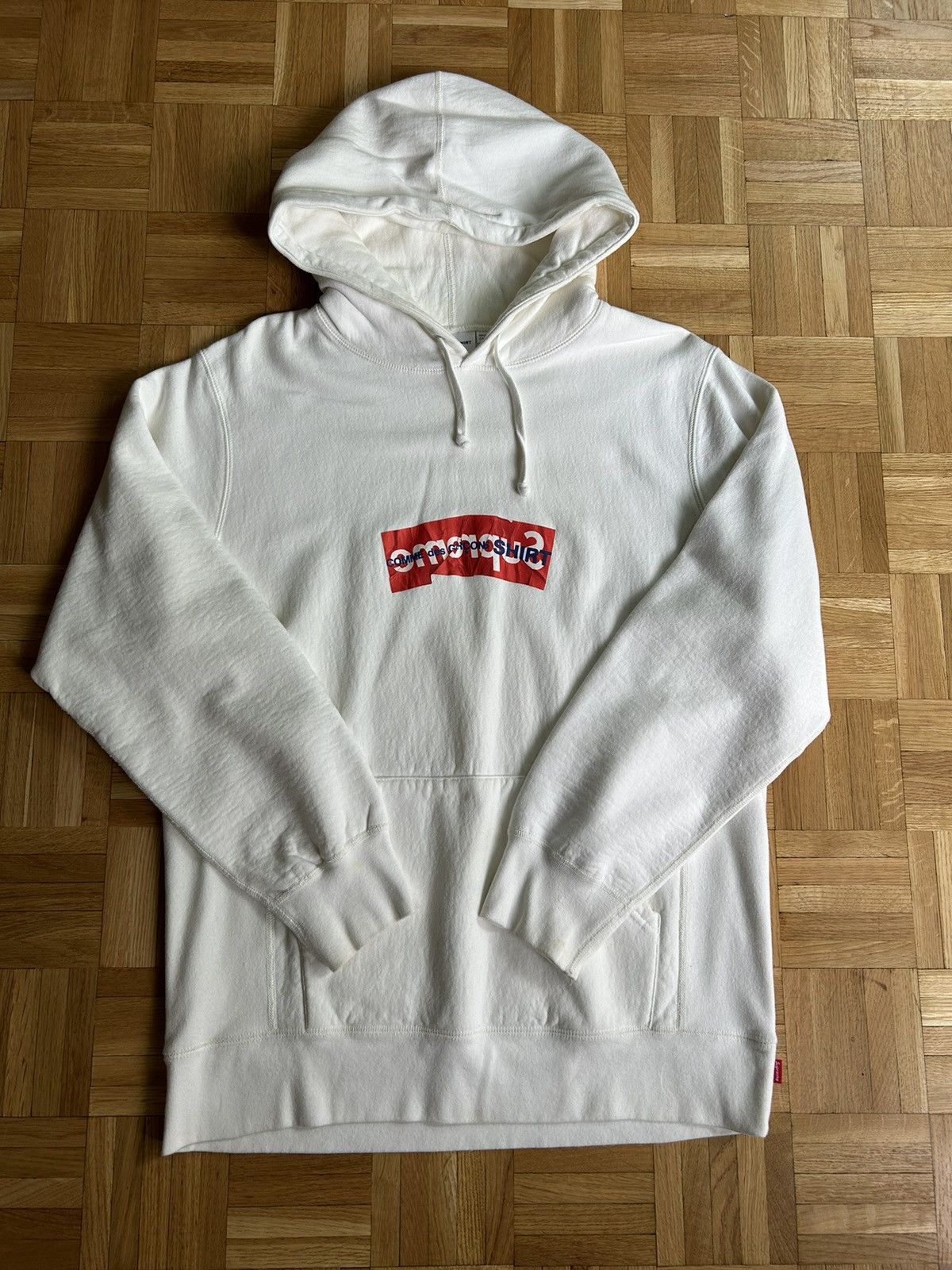 Supreme box logo x comme des garcons hoodie clearance