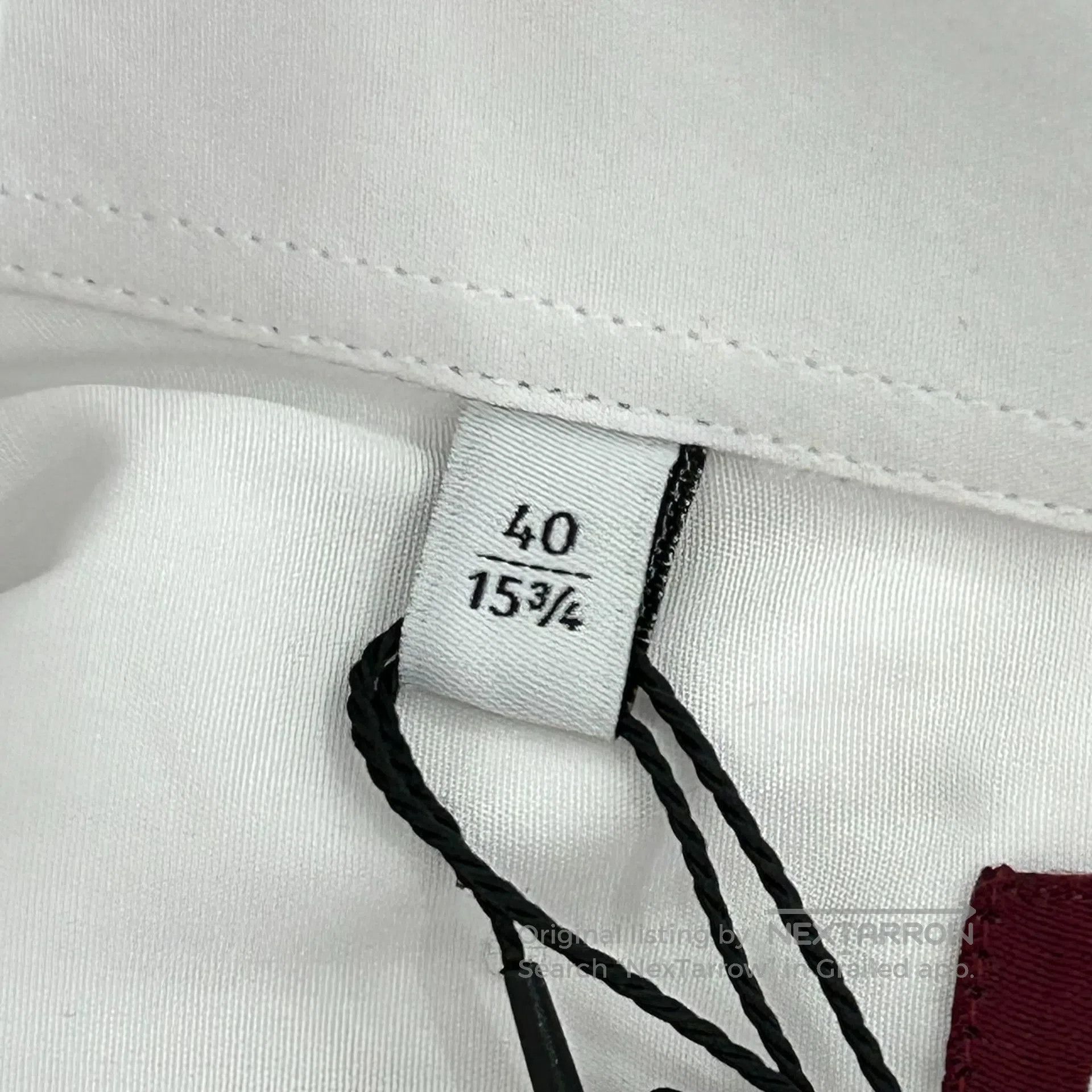 Gucci Guicci Striped collar long-sleeved white shirt Size US XXS / EU 40 - 7 Thumbnail