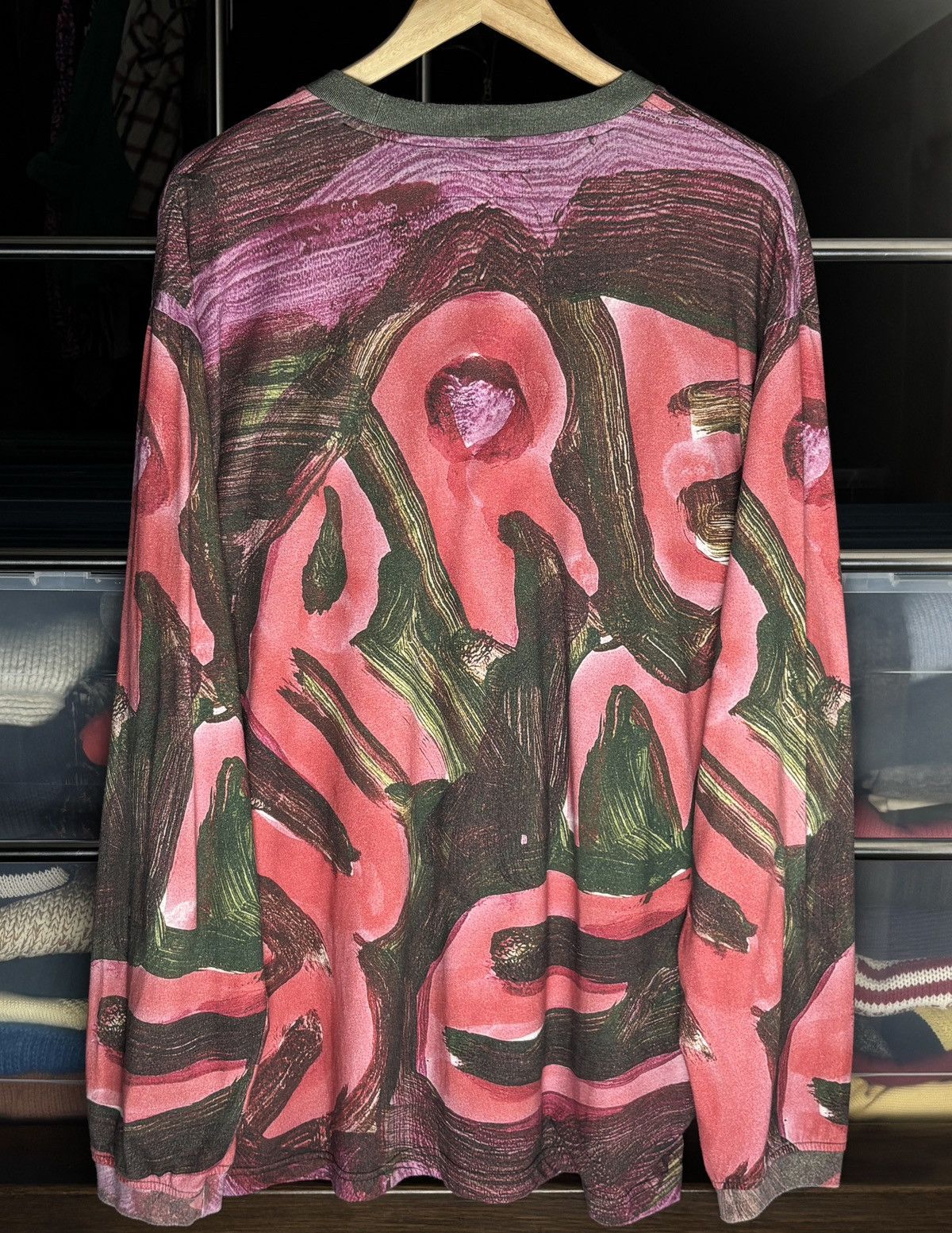 Supreme Supreme Paint Abstract Crazy Long Sleeve Tee Size US XL / EU 56 / 4 - 4 Thumbnail
