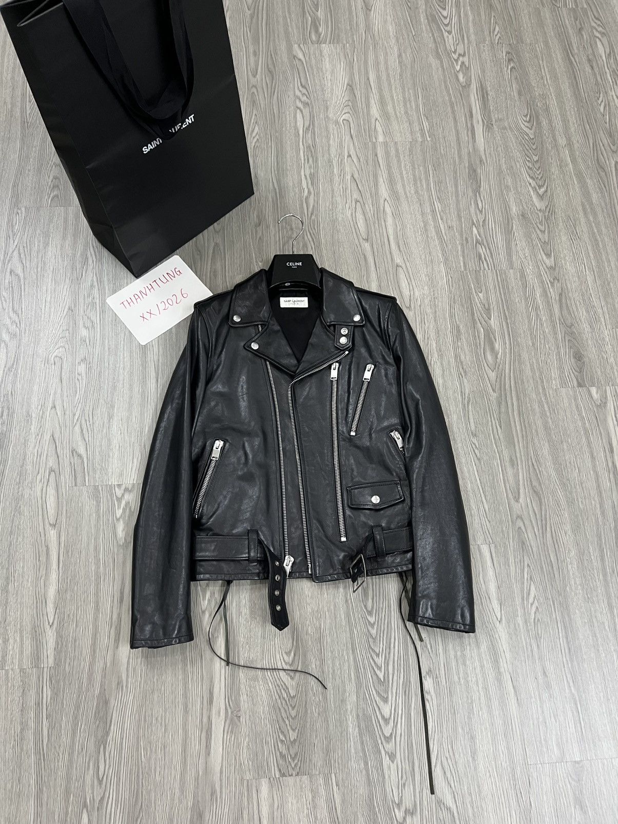 Saint Laurent Paris Saint Laurent L17 Leather Jacket FW16 Oiled