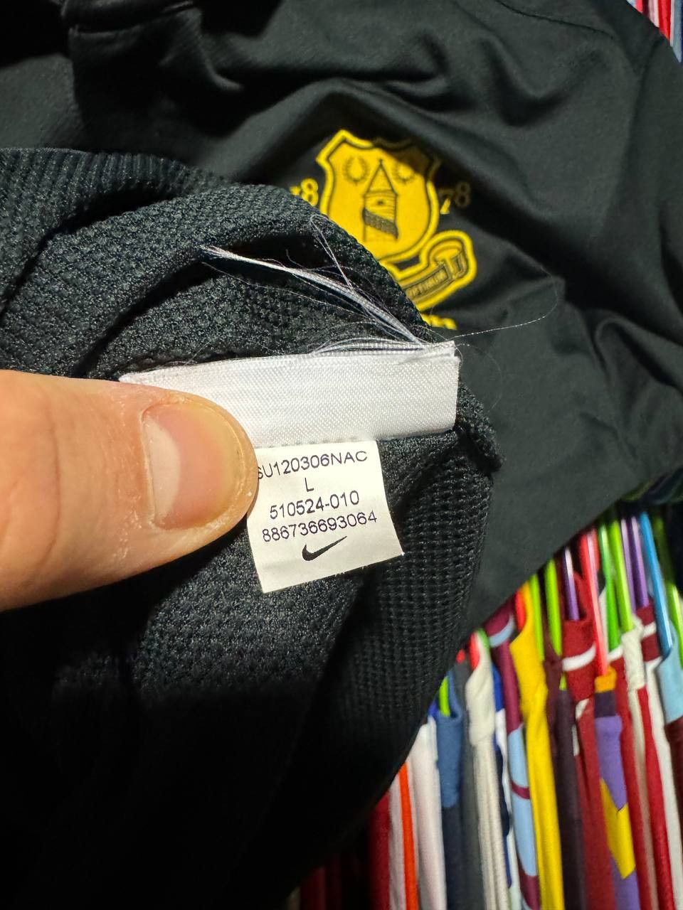 Nike × Vintage FERGUSON Vintage Everton 2012/13 Nike Soccer Jersey Size US L / EU 52-54 / 3 - 16 Thumbnail