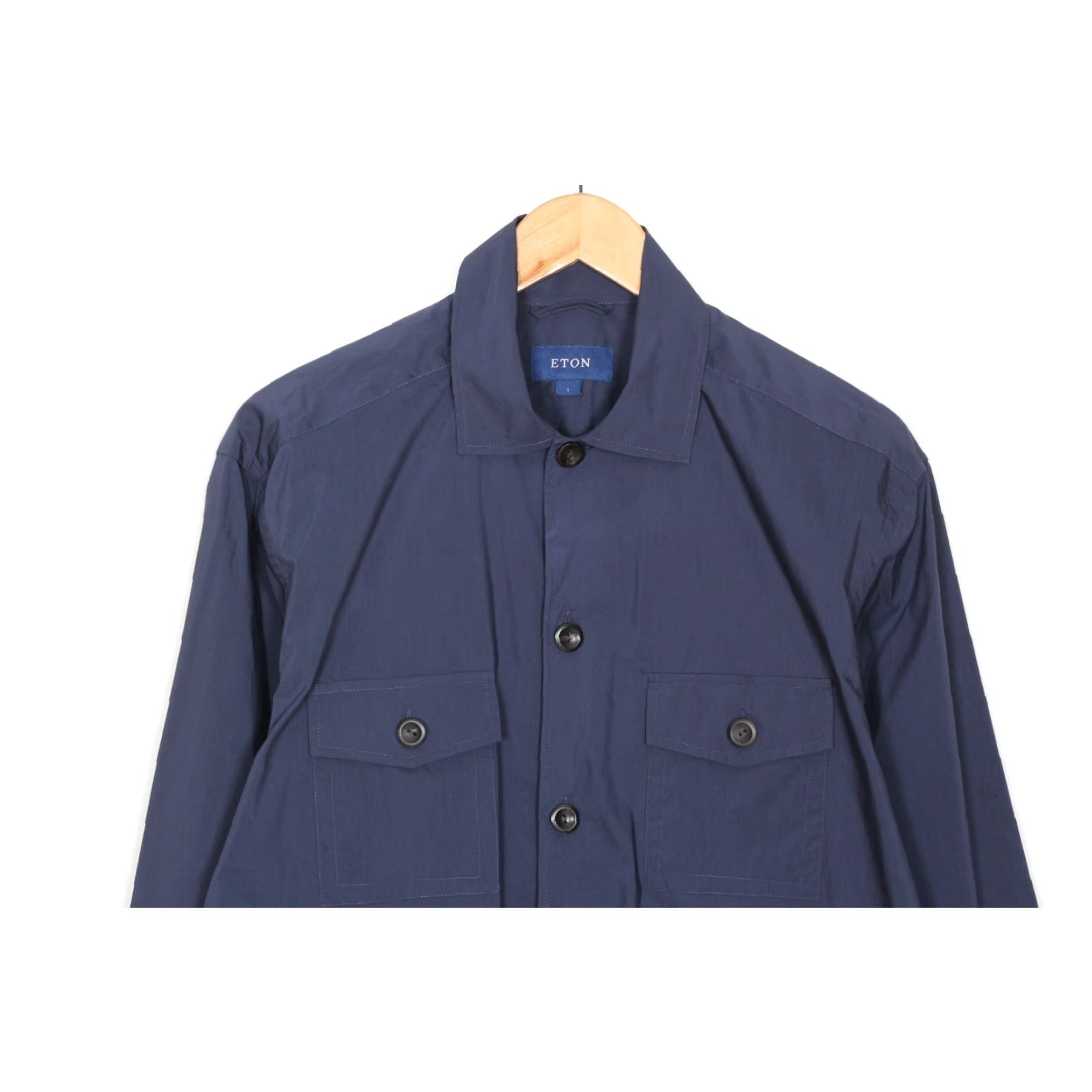 Eton ETON Super Lightweight Field Shirt Jacket Men L Blue MJ5943 Size US L / EU 52-54 / 3 - 4 Thumbnail