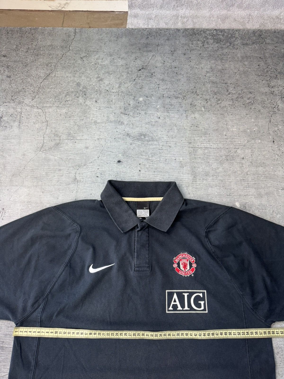 Nike VTG 90’s Nike Manchester United Faded 🤯 Polo T-Shirt Size US XL / EU 56 / 4 - 4 Thumbnail