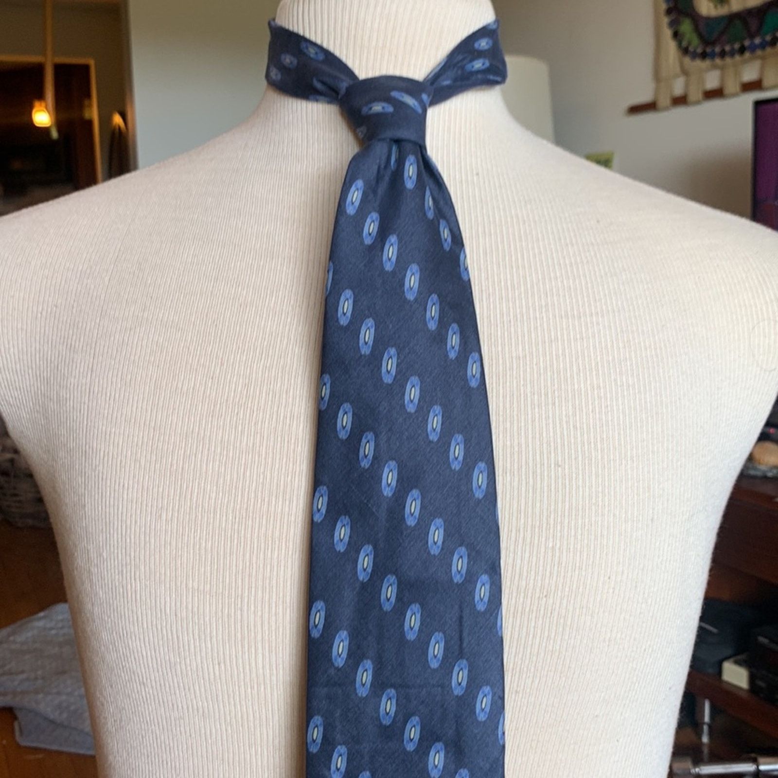 TED LAPIDUS Ted Lapidus Paris Cravatte abstract modernist 100% silk tie Size ONE SIZE - 4 Thumbnail