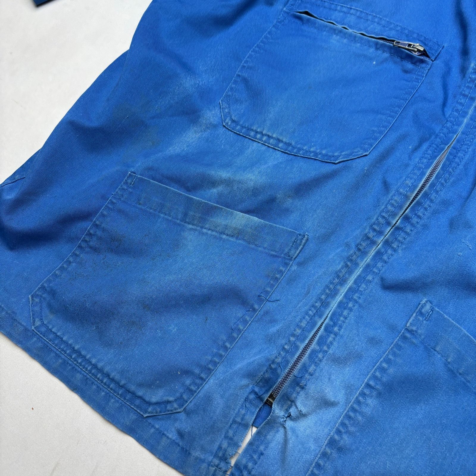 Vintage Vintage 60s French Workwear Zip Jacket Boxy Cropped XL Size US XL / EU 56 / 4 - 14 Thumbnail