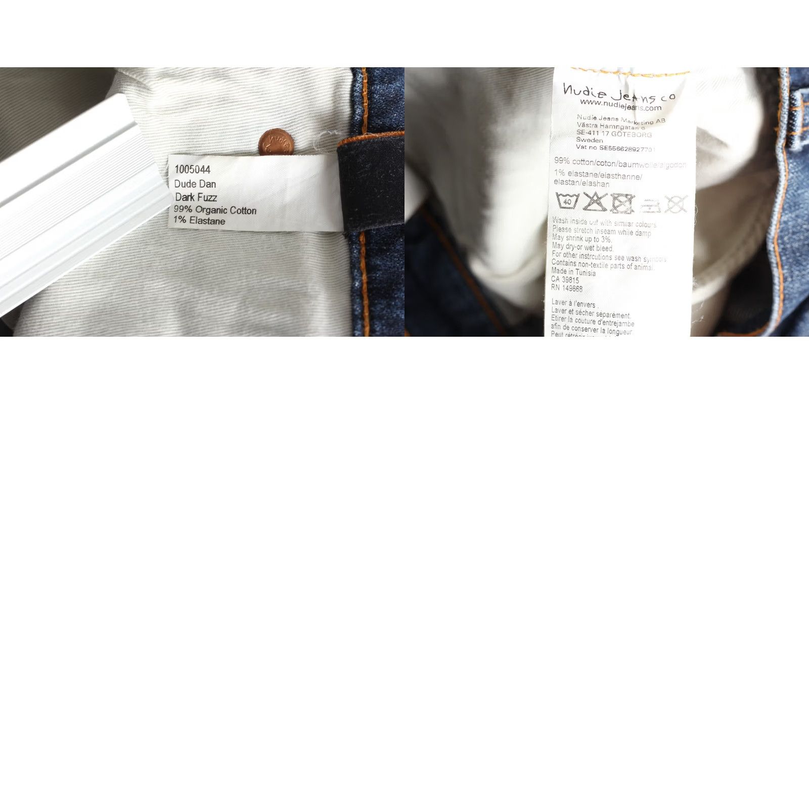 Nudie Jeans NUDIE JEANS DUDE DAN Jeans Men Size W31 L32 Slim Fit Stretch Dark Fuzz DZ7543 Size US 31 - 8 Thumbnail