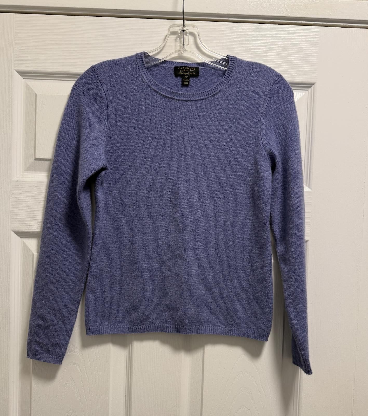 Charter Club Charming Charter Club Petite Cashmere Sweater Lilac Lavender Size M / US 6-8 / IT 42-44 - 1 Thumbnail
