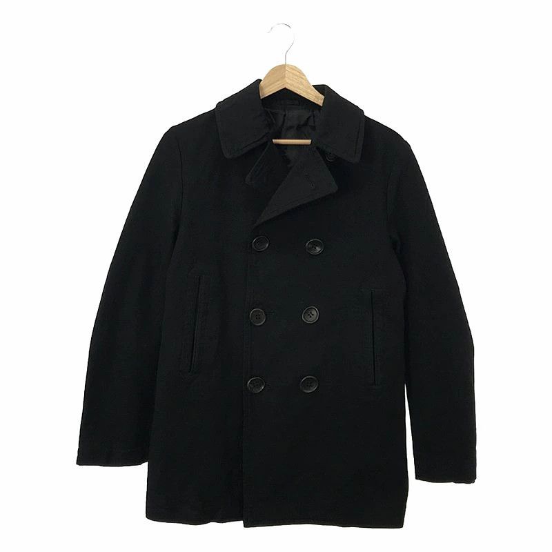 Comme des Garcons Homme Jacket dyed polyester P coat 3 DB Fully lined Black Size US XS / EU 42 / 0 - 3 Thumbnail