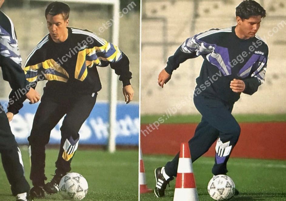 Adidas Vintage 90s sportswear Adidas Tracksuit Sweatshirt + pants Size US M / EU 48-50 / 2 - 1 Thumbnail