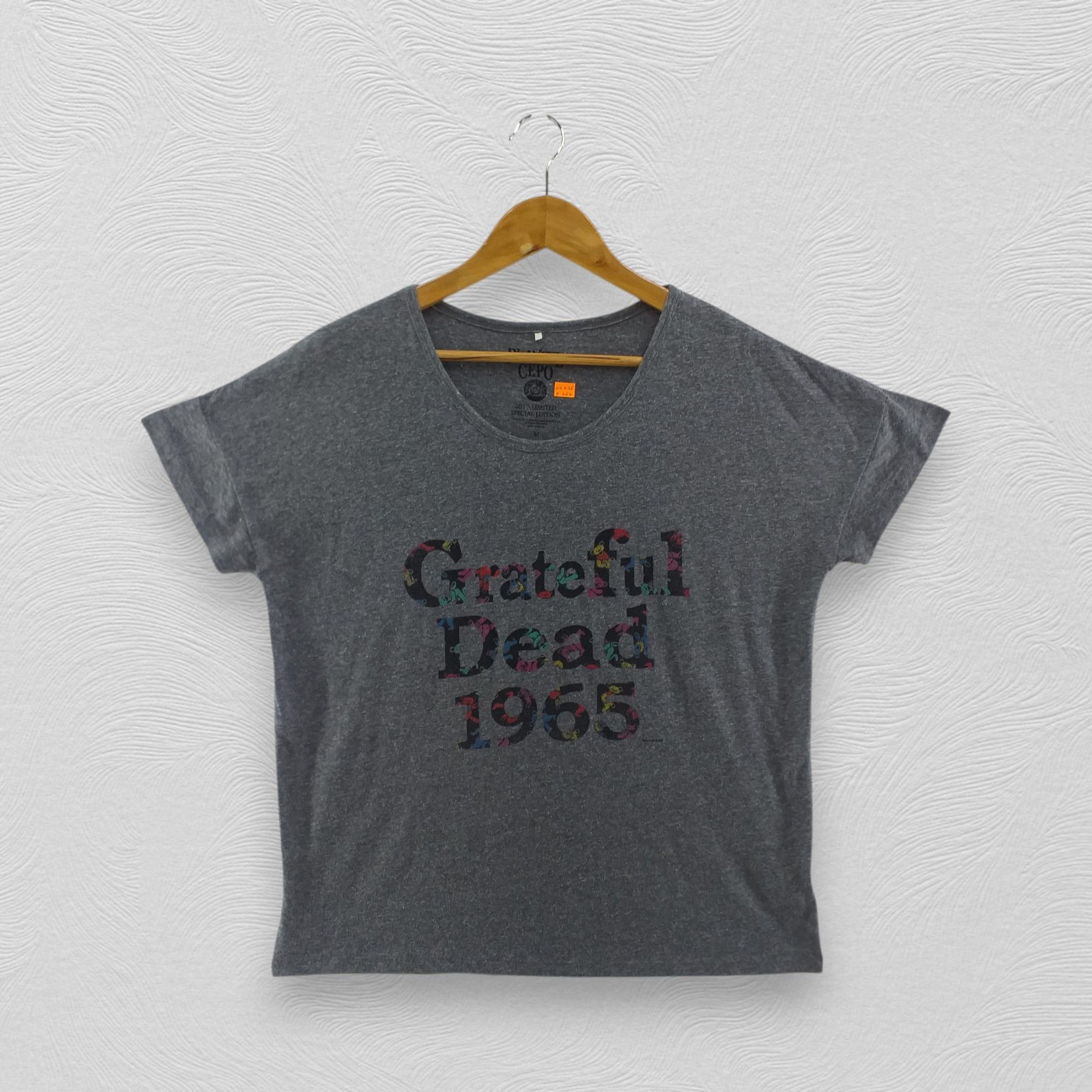 T-Shirt Homme Grateful Dead - Logo Skull Rock, Coton, Fabriqué Aux USA, Style Vintage