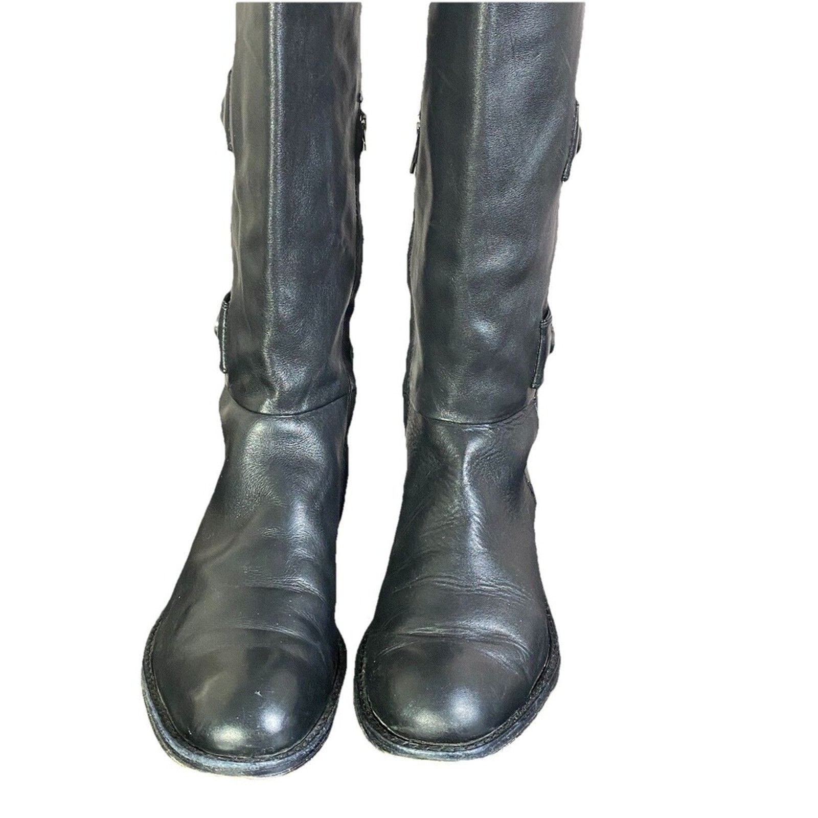 Coach Coach MAPLE A7136 Calf Leather Black Tall Boots BLACK 8.5 Size US 8.5 / IT 38.5 - 4 Thumbnail