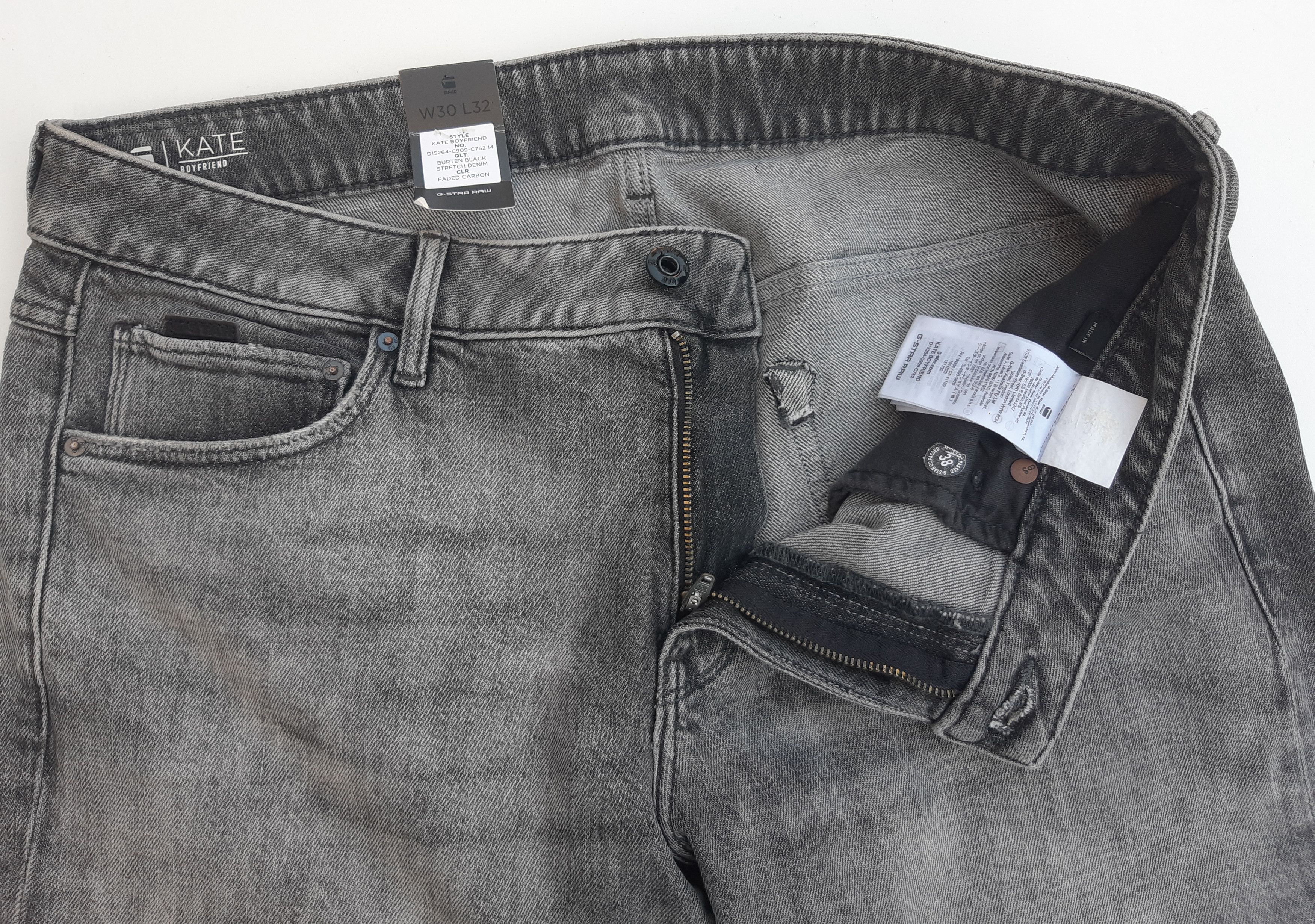 G-Star G-STAR RAW Kate Boyfriend Jeans Faded Carbon Grey NWT Size 30" / US 8 / IT 44 - 7 Thumbnail