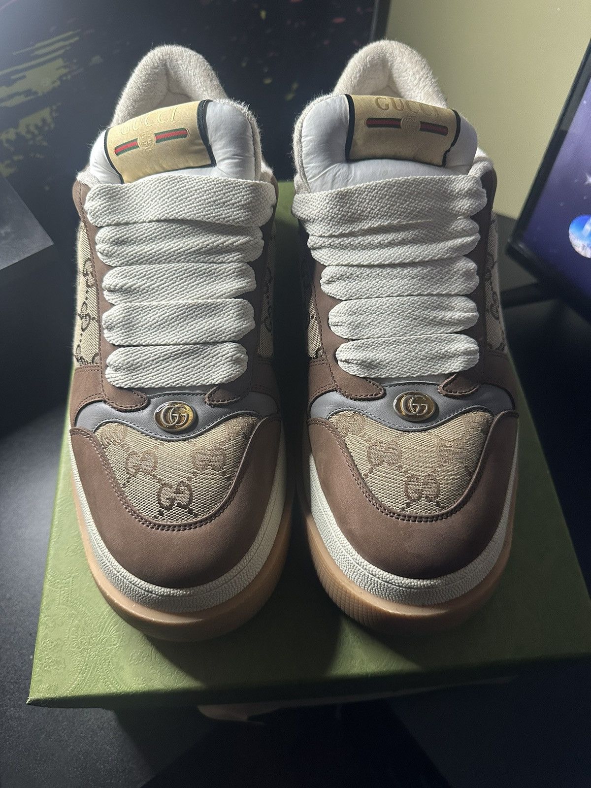 Gucci Gucci Screener GG sneaker Size US 12 / EU 45 - 1 Thumbnail