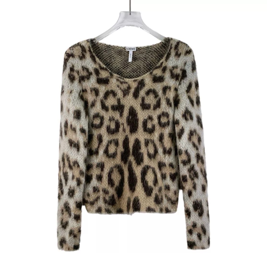 Loewe Loewe Brown Leopard Mohair Sweater XS Size US XS / EU 42 / 0 - 1 Thumbnail