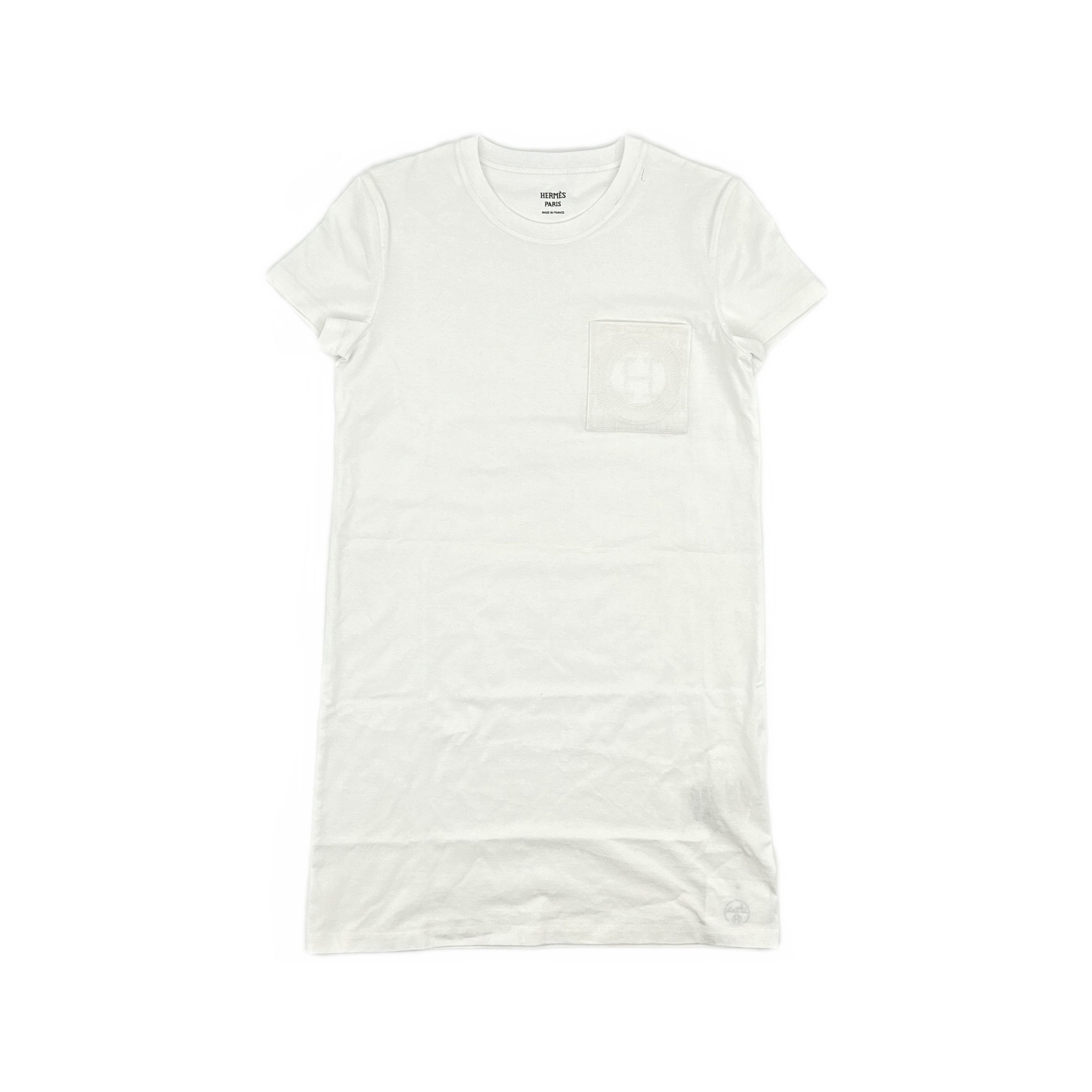 Hermes Hermes Embroidered Pocket T-Shirt Dress Size 36 Size XS / US 0-2 / IT 36-38 - 1 Thumbnail