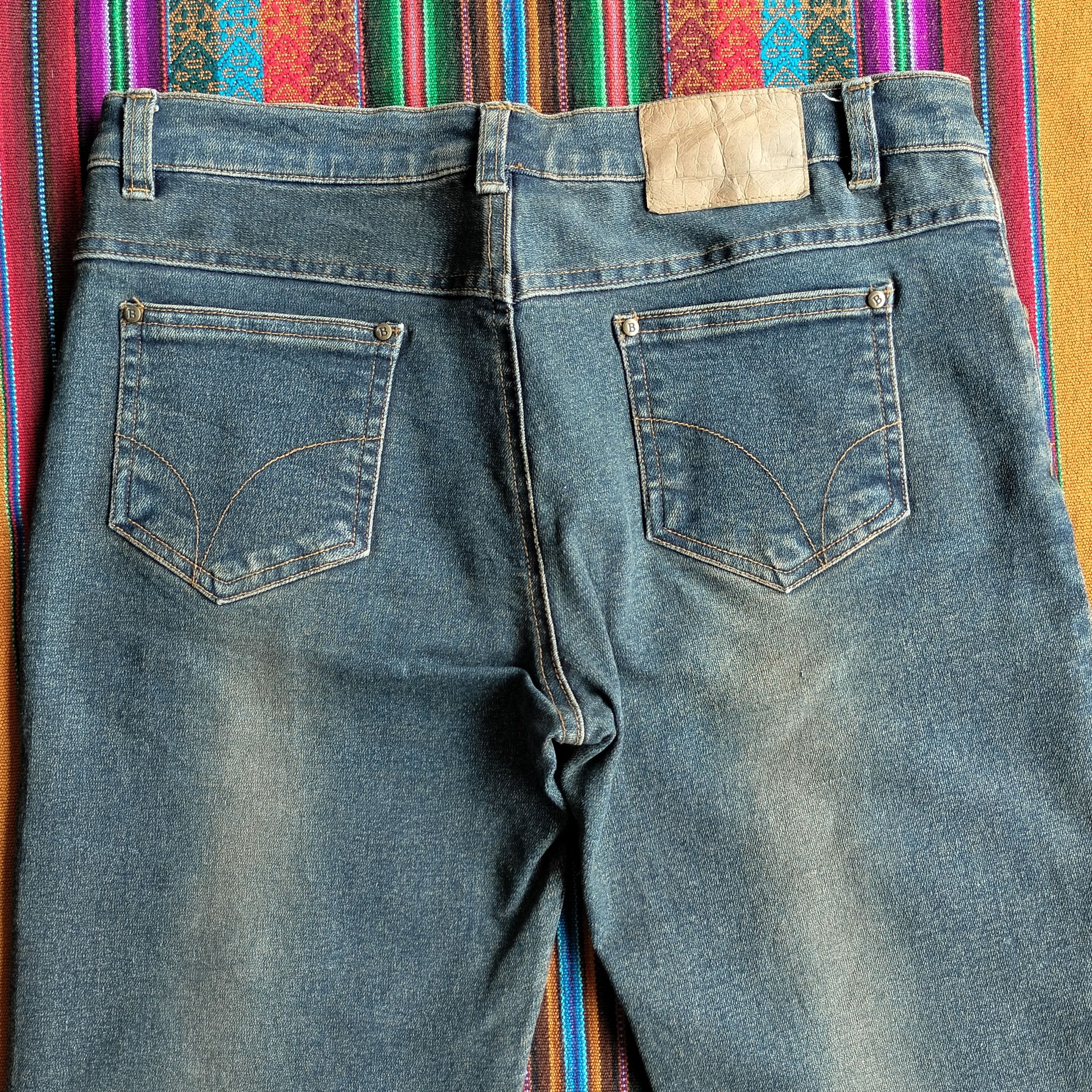 Tornado Mart Sky scraper flower Embroidery 3d mud max flare jeans Size US 30 / EU 46 - 10 Thumbnail