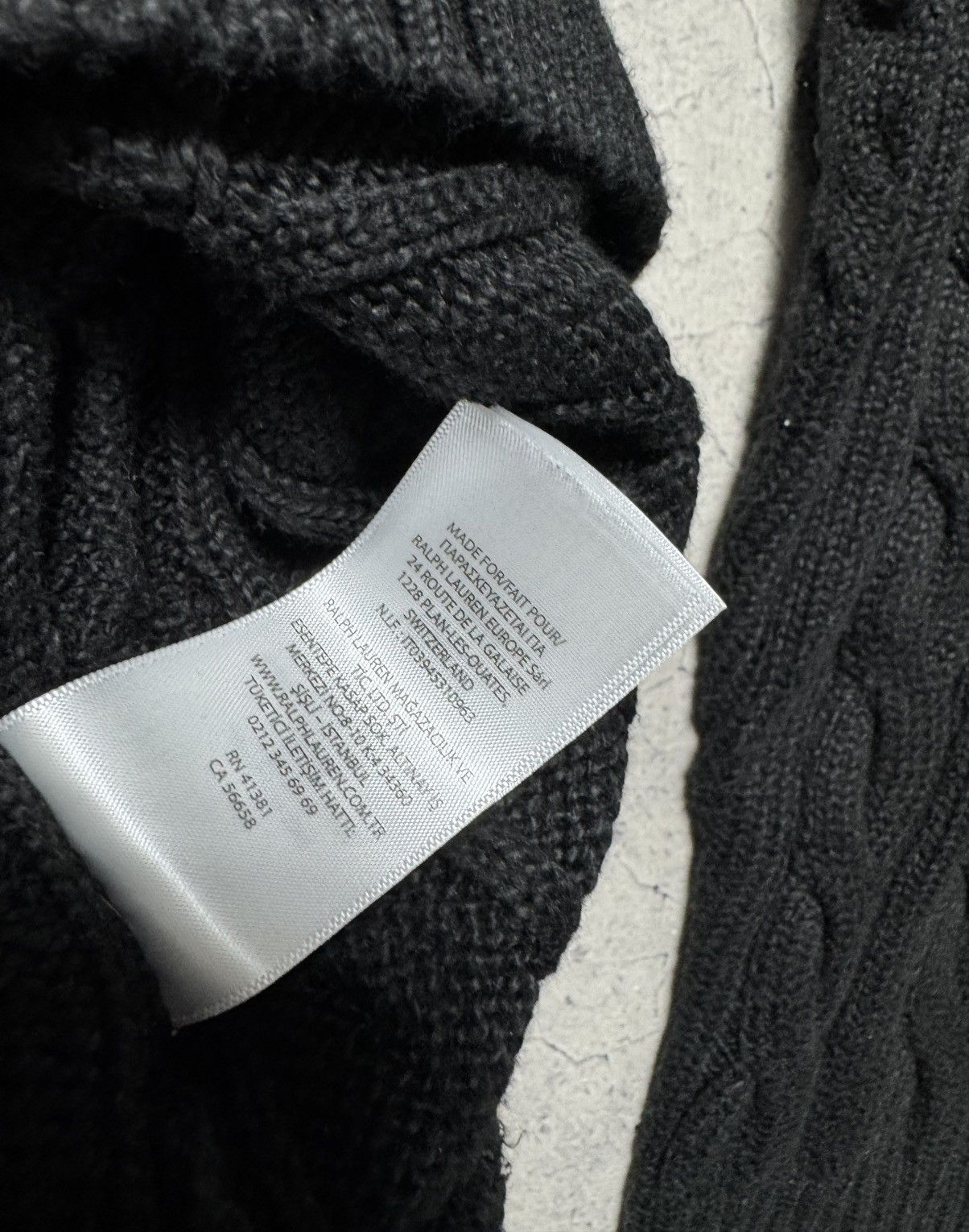 Polo Ralph Lauren Polo Ralph Lauren Black Cable Knit Sweater Size XXL PRL Size US XXL / EU 58 / 5 - 7 Thumbnail