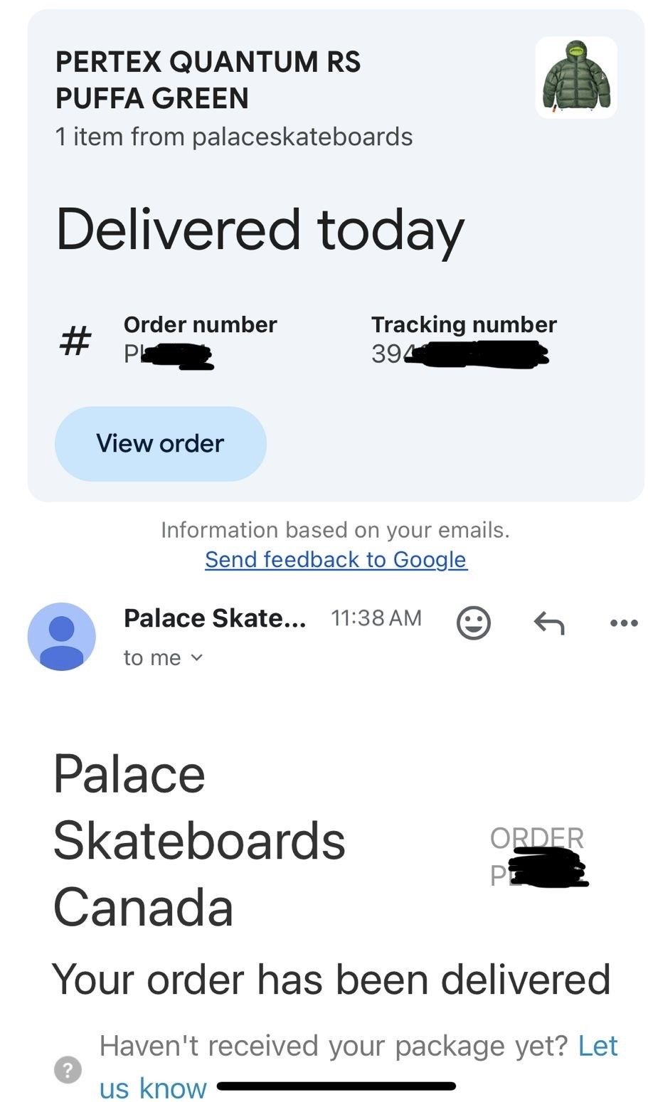 Palace Palace Pertex Quantum Puffer Size US M / EU 48-50 / 2 - 4 Thumbnail