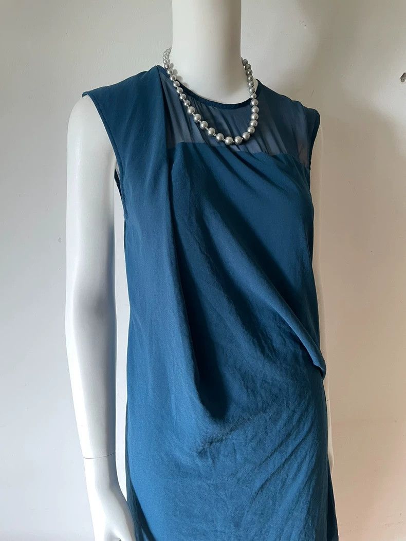 Other HELMUT LANG size4 Blue pleated dress Size S / US 4 / IT 40 - 4 Thumbnail