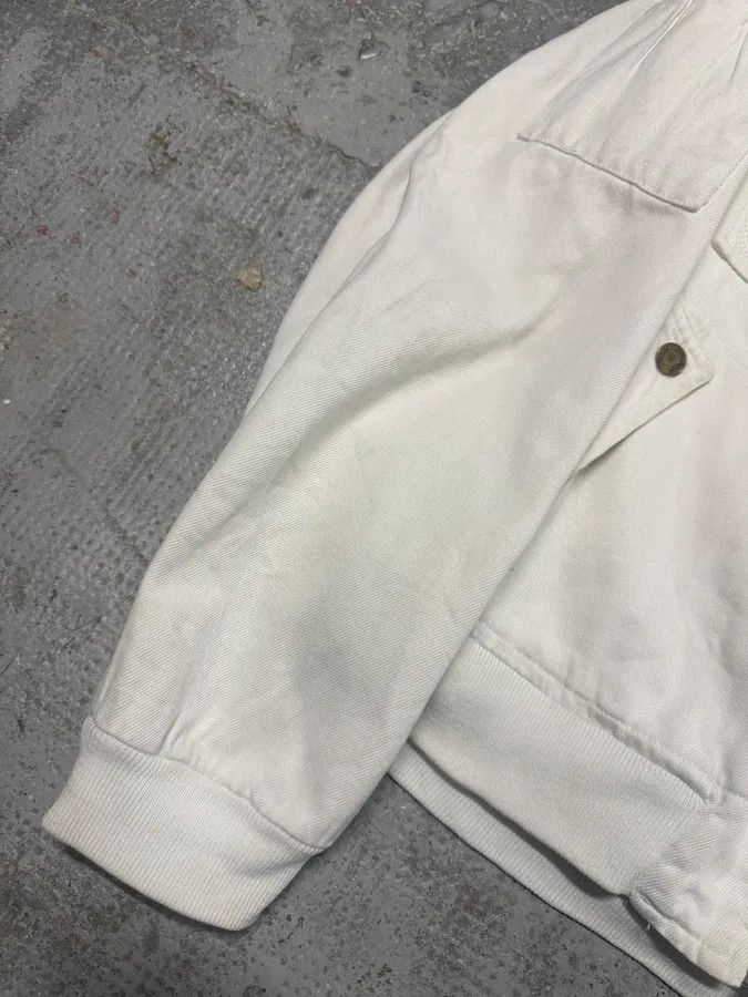 Dolce & Gabbana × Vintage FW2003 Dolce & Gabbana Combat White Bomber Jacket Size US M / EU 48-50 / 2 - 7 Thumbnail