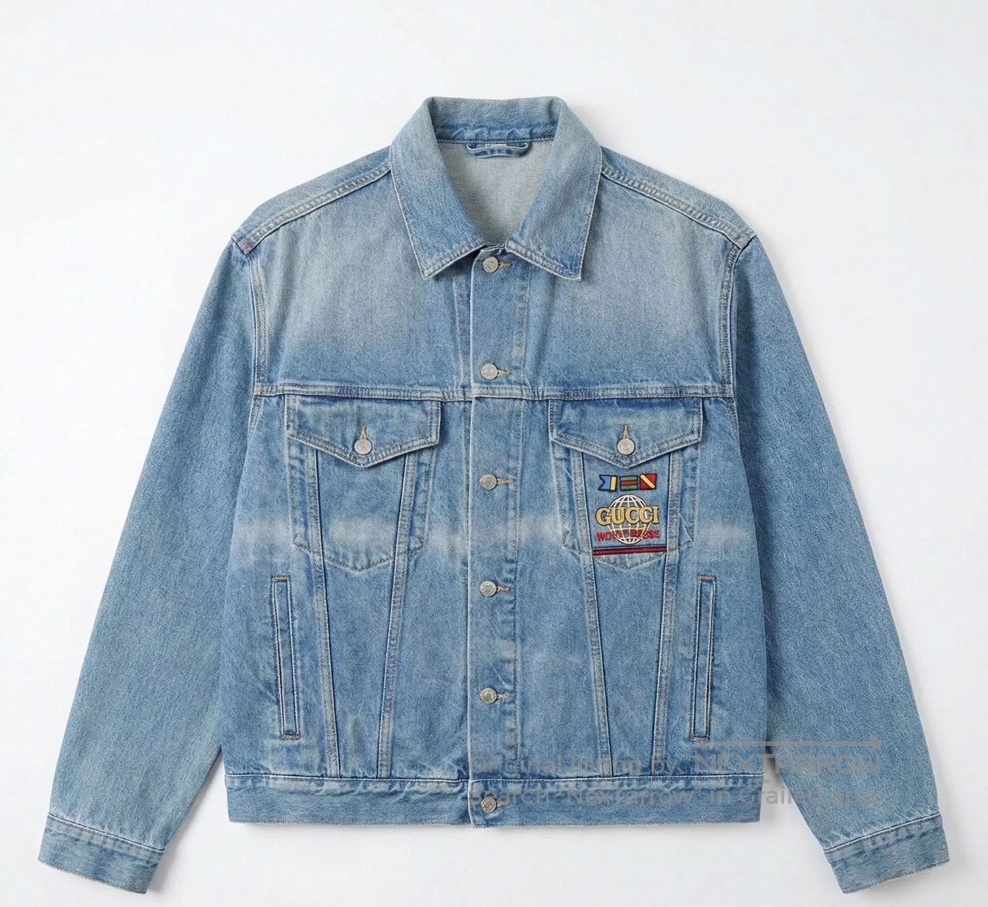 Gucci gucci vintage denim jacket with nautical patch. Size US XXL / EU 58 / 5 - 1 Thumbnail