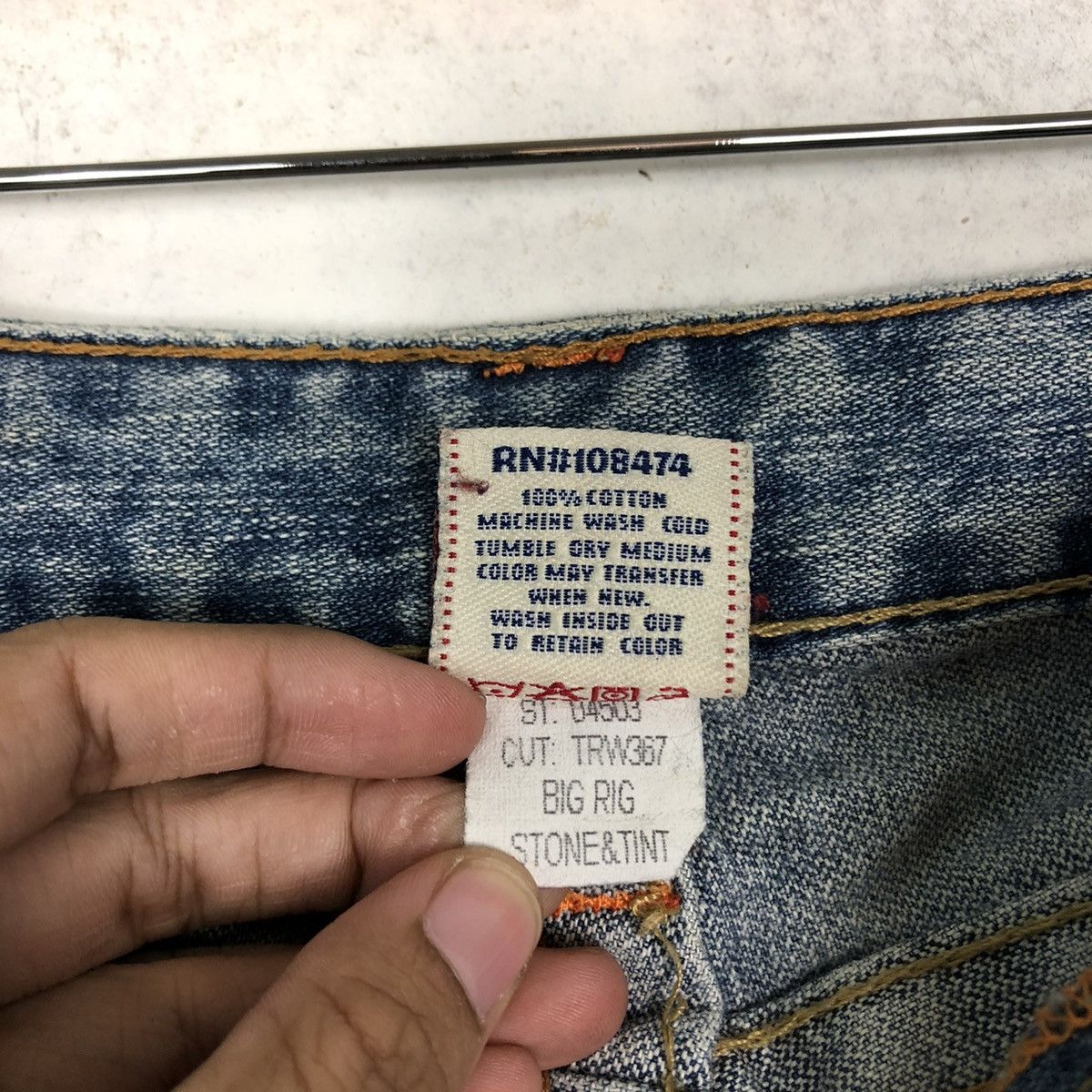 Japanese Brand 🔥VINTAGE BOW CUT DESIGN JEANS TRUE RELIGION USA Size 27" / US 4 / IT 40 - 17 Thumbnail