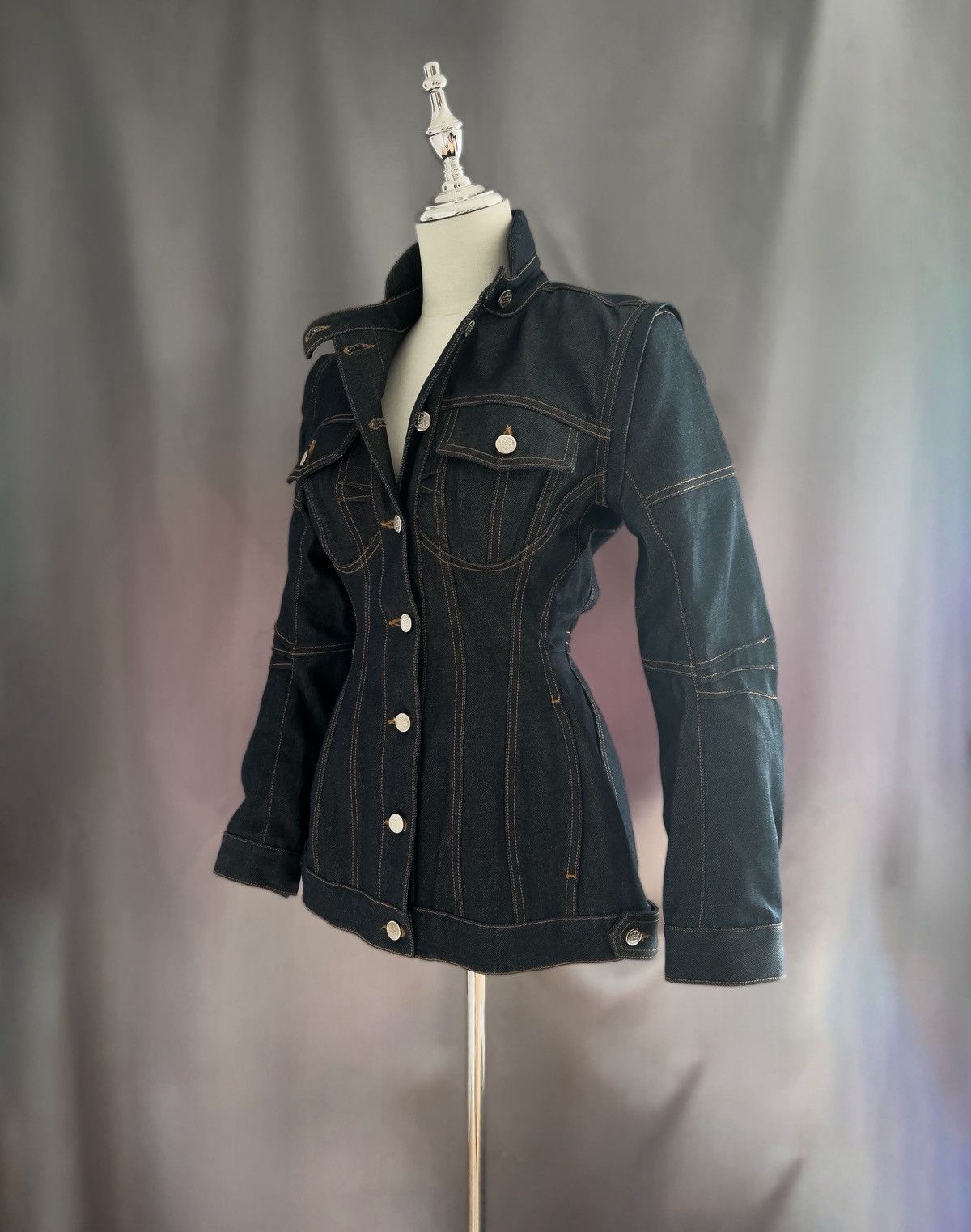 Marine Serre Vest denim Marine Serre Size S / US 4 / IT 40 - 4 Thumbnail