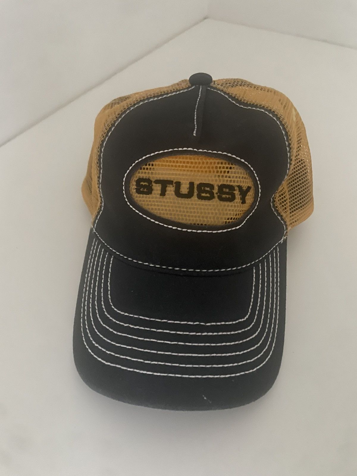 Stussy × Vintage STUSSY Low Pro Trucker Leather Cap Size ONE SIZE - 2 Thumbnail
