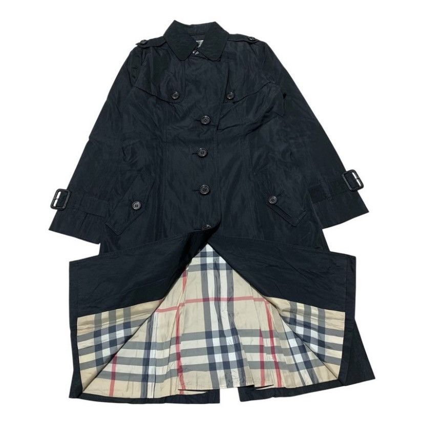 Burberry VTG 90s BURBERRY LONG COAT NOVA CHECK Size XS / US 0-2 / IT 36-38 - 7 Thumbnail