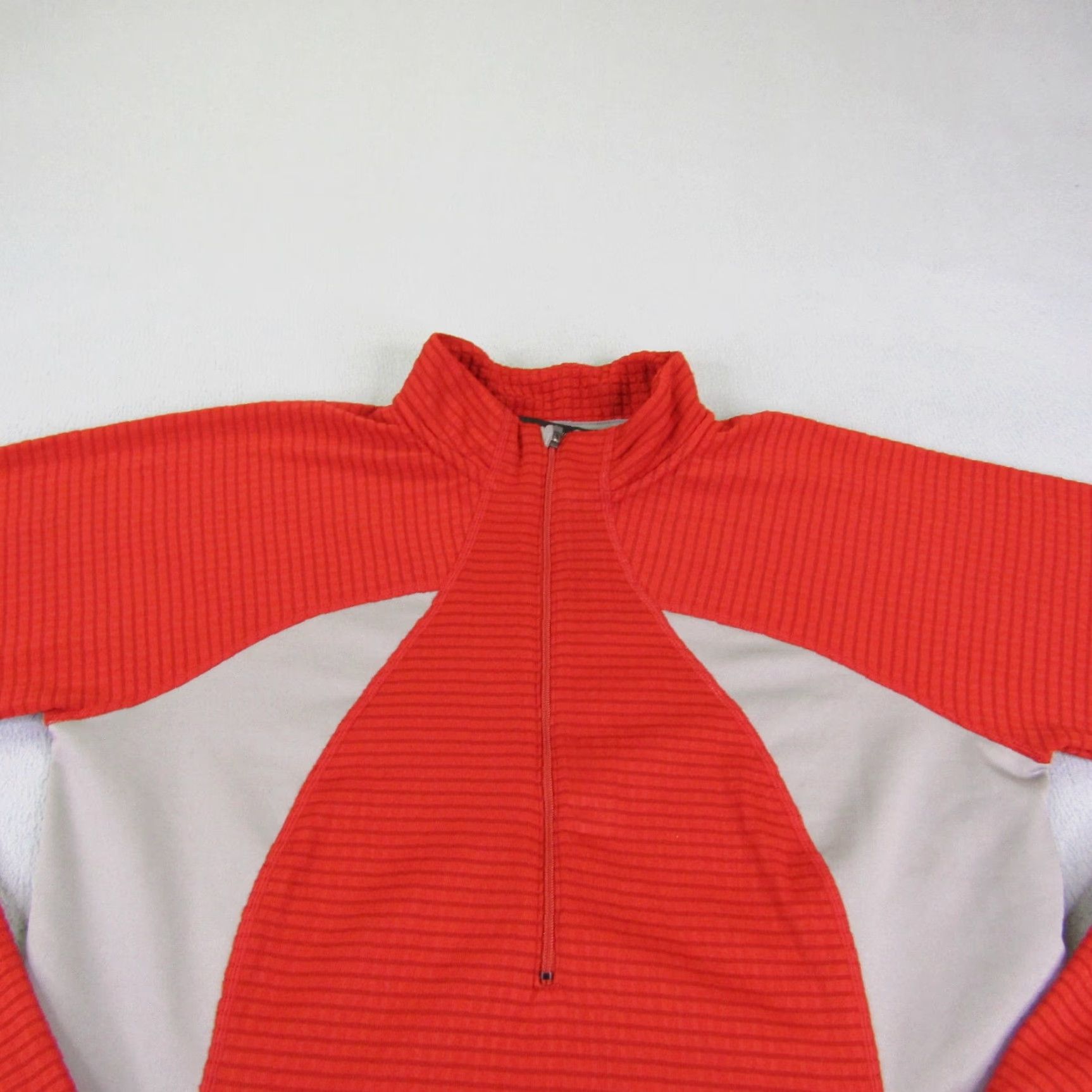 Nike VINTAGE Nike ACG Sweater Womens L Red Gray Sphere Half Zip Pullover Oregon Series Size L / US 10 / IT 46 - 2 Thumbnail