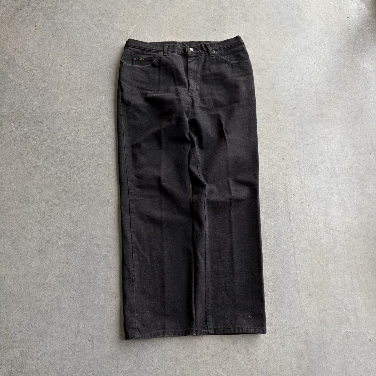 Lee × Levi's × Vintage Vintage 80's Lee Jeans Wrangler Boot Cut Style 38x34 Black Size US 38 / EU 54 - 6 Thumbnail