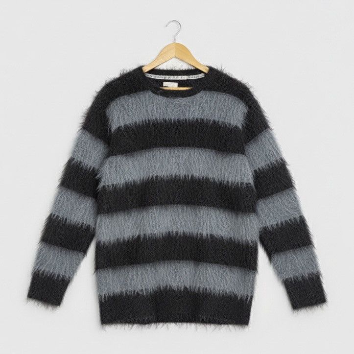 Number Nine Striped Mohair Sweater | Grailed