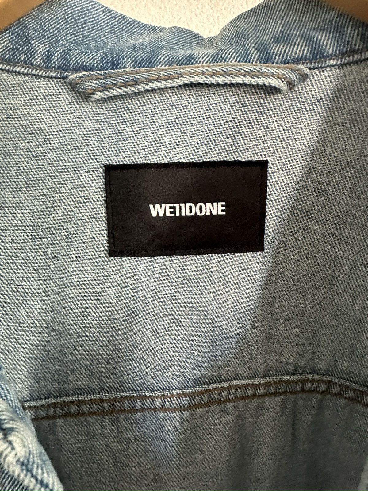 WE11DONE WE11DONE Oversized Blue Denim Jacket Size XL Size US XL / EU 56 / 4 - 3 Thumbnail