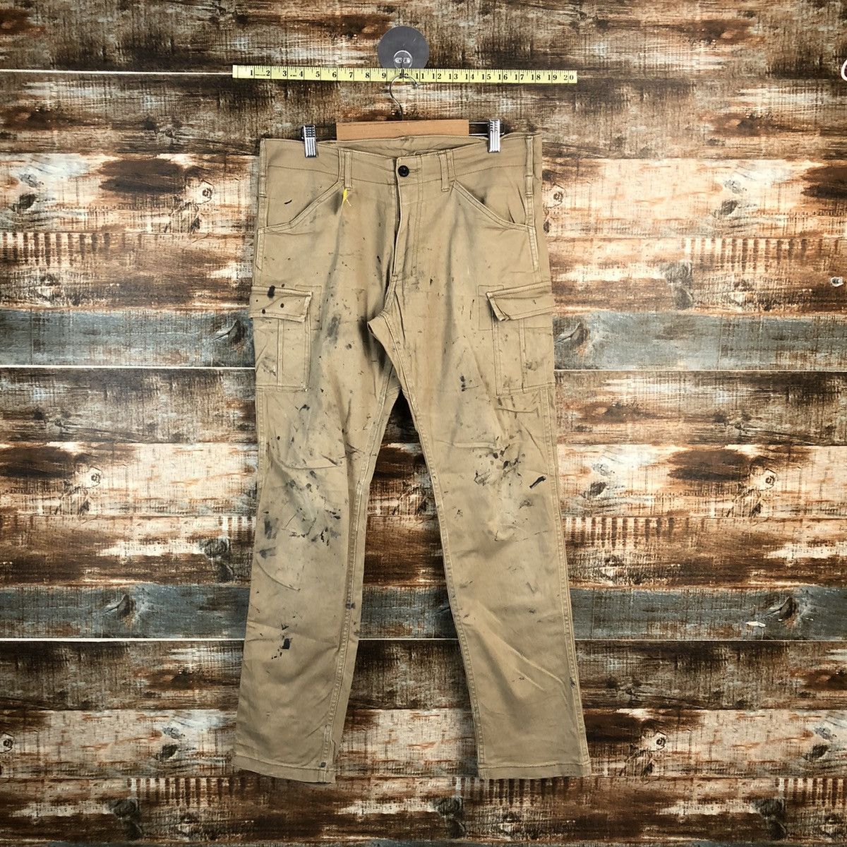Japanese Brand DLL Gladiotor Brown Cargo Multpocket Pants #C111 Size US 33 - 1 Thumbnail