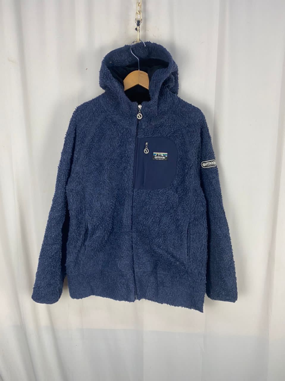 Outdoor products fleece zipper hoodie jacket