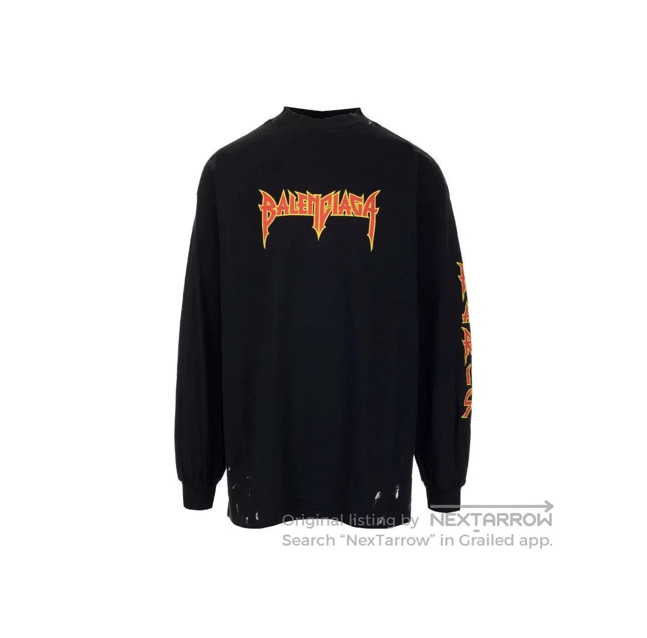 Balenciaga Balenciaga Metallica Graphic Long Sleeve Sweatshirt. Size US M / EU 48-50 / 2 - 1 Thumbnail