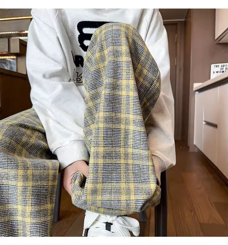 Japanese Brand × Vintage Trendy Fleece Loose Straight Wide Leg Mopping Baggy Unisex Size US 31 - 4 Thumbnail
