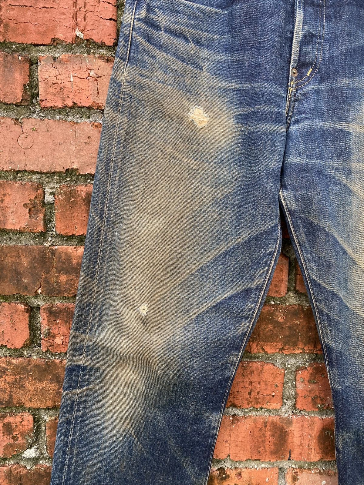Levi's Vintage Clothing W29x32 Vintage levi's 702 big E redline buckle back JAPAN Size US 29 - 3 Thumbnail