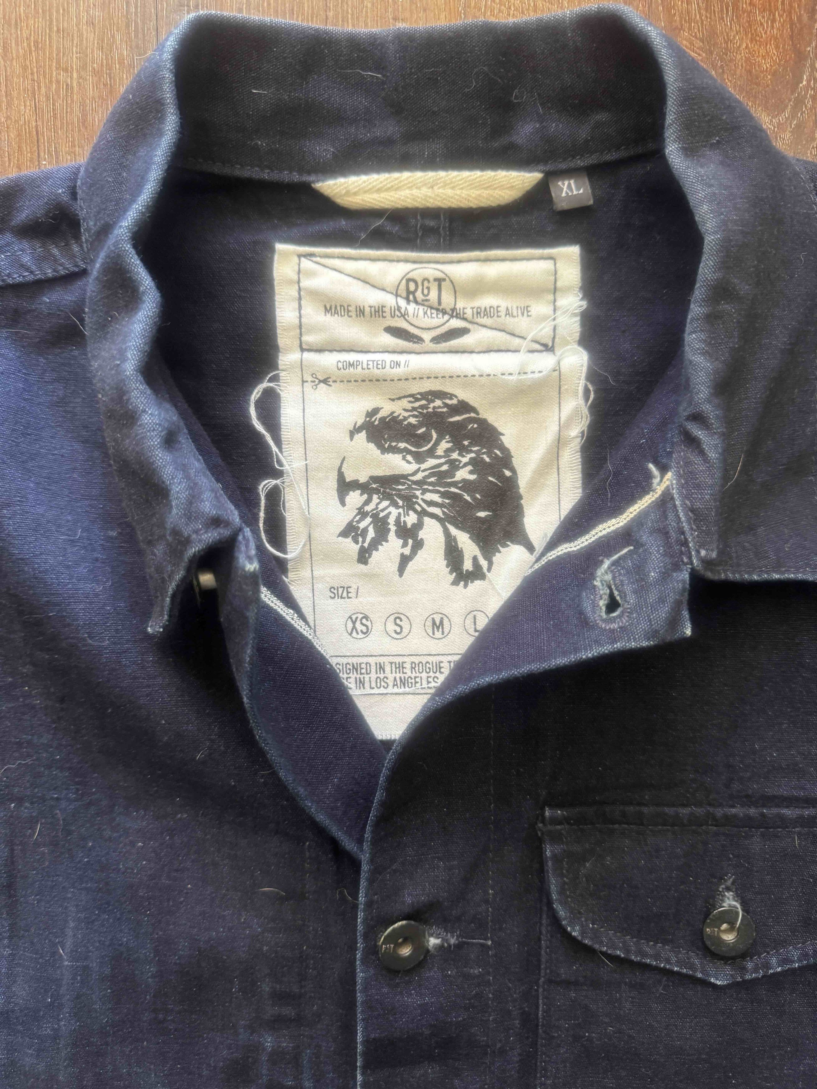 Rogue Territory Rouge Territory/RGT Supply Vest Japanese Indigo Canvas XL/LG Size US XL / EU 56 / 4 - 2 Thumbnail