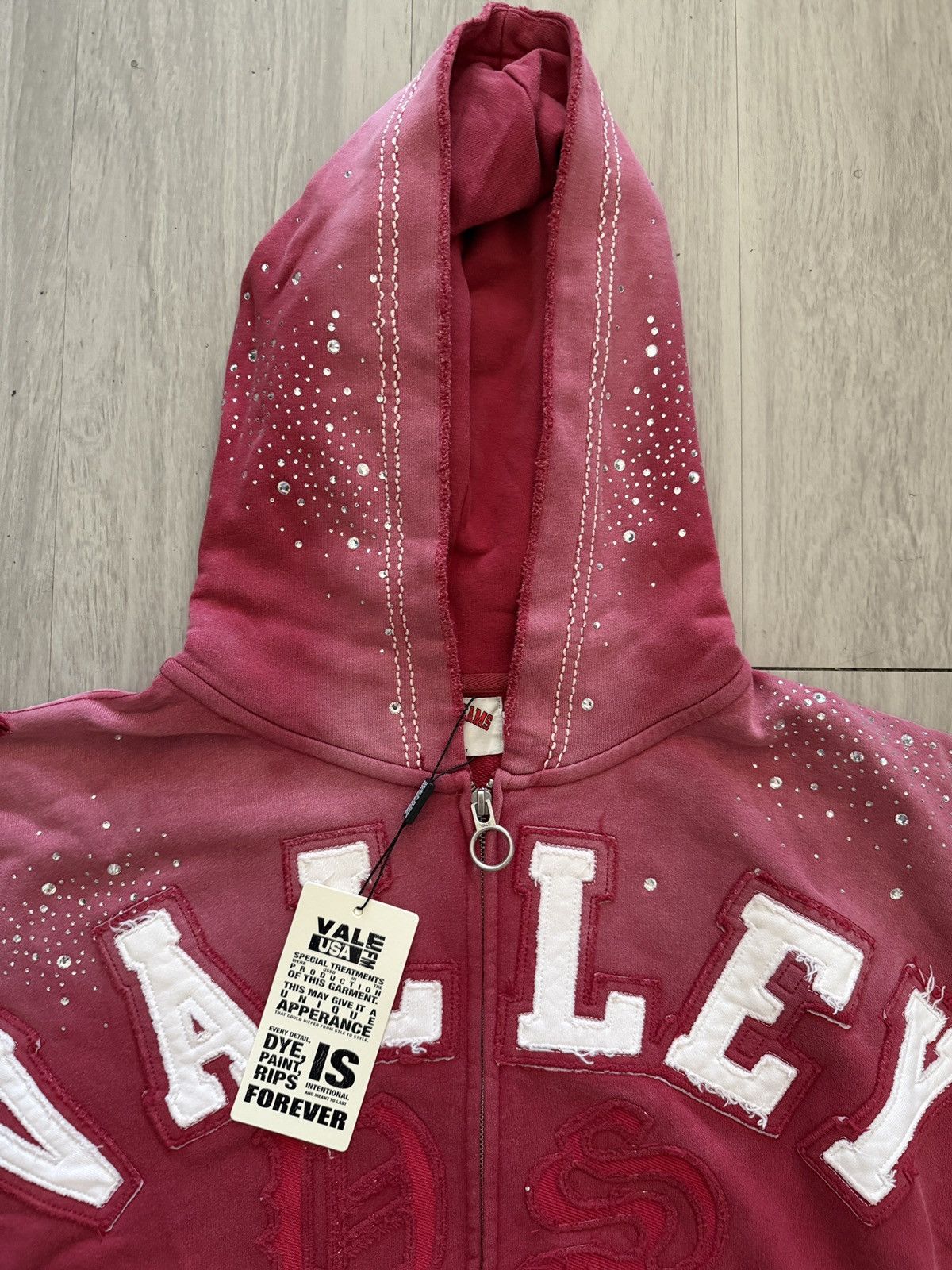 Vale Vale Forever Classico Zip Up Hoodie Ruby Size US XL / EU 56 / 4 - 5 Thumbnail