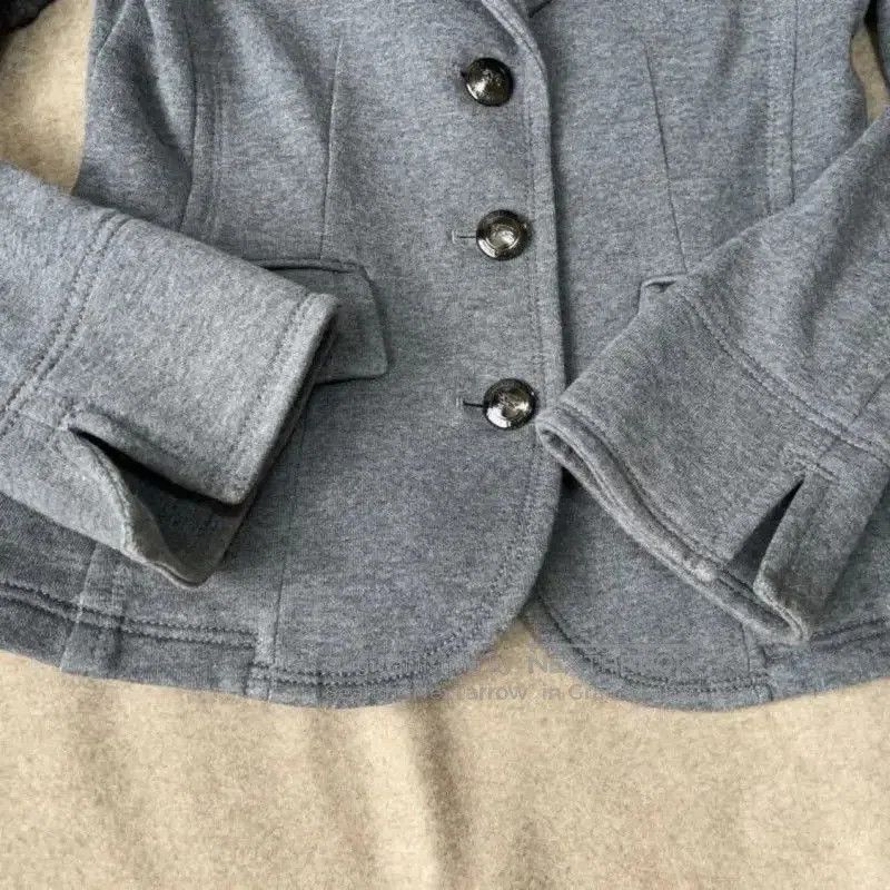 Burberry Burberry Gray Cotton Women's Jacket. Size M / US 6-8 / IT 42-44 - 4 Thumbnail